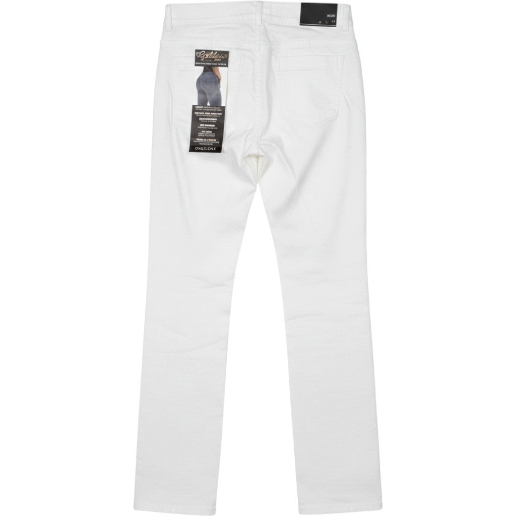 151 Womens White Mid Rise Bootcut Jeans Side Button Detail MV20836Z New Size 8