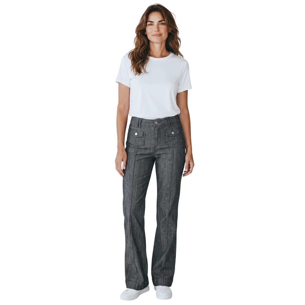 Madison Jeanswear Midnight Rinse Wide Leg Denim Trousers Blue Size 7/8 VSM20M478