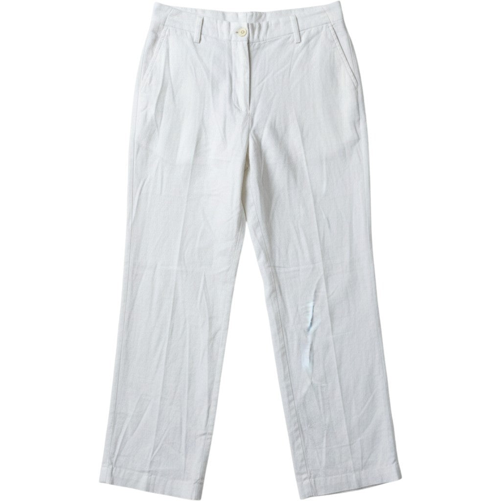 Vince Camuto Fresh Tropics Linen Blend Pants Ultra White 91225309 Womens 6