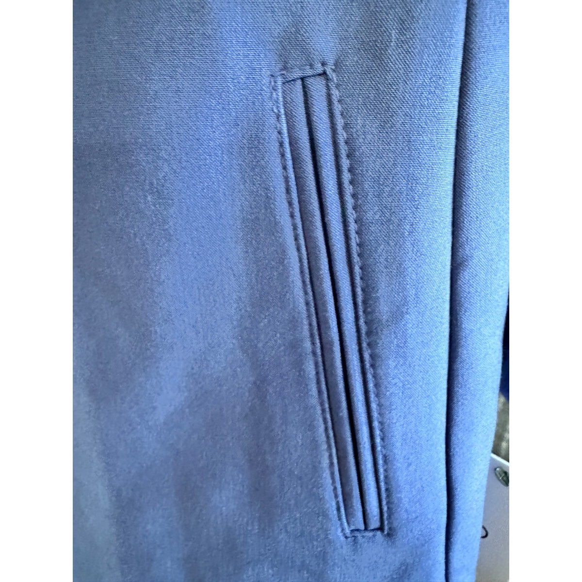 Calvin Klein Women Blue Open Front 3/4 Sleeve Petite Blazer Suit Jacket