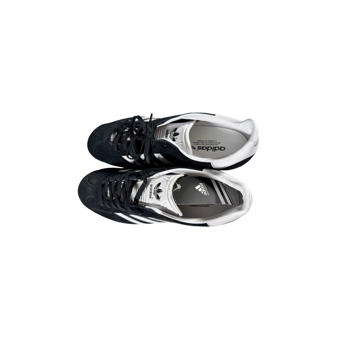 Adidas Originals Gazelle Mens Core Black White Suede Sneakers BB5476 Size 11