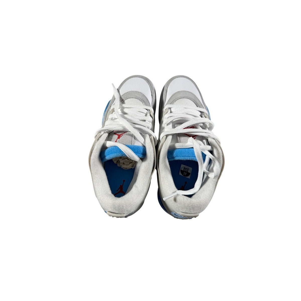 Air Jordan 4 RM GS White Neutral Grey Blue FQ7938-104 Boys Size 5Y