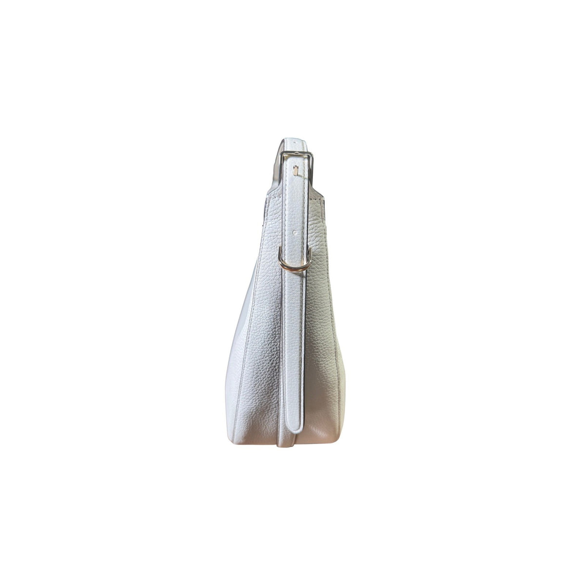 Kate Spade KM686 Pebbled Leather Crescent Hobo Shoulder Bag White