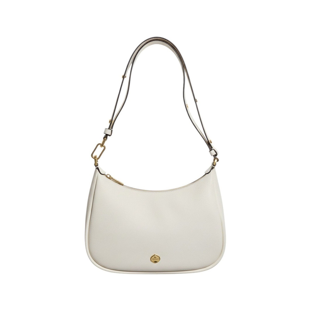 Kate Spade KK055 Parchment White Pebbled Leather Shoulder Bag Crossbody Hobo