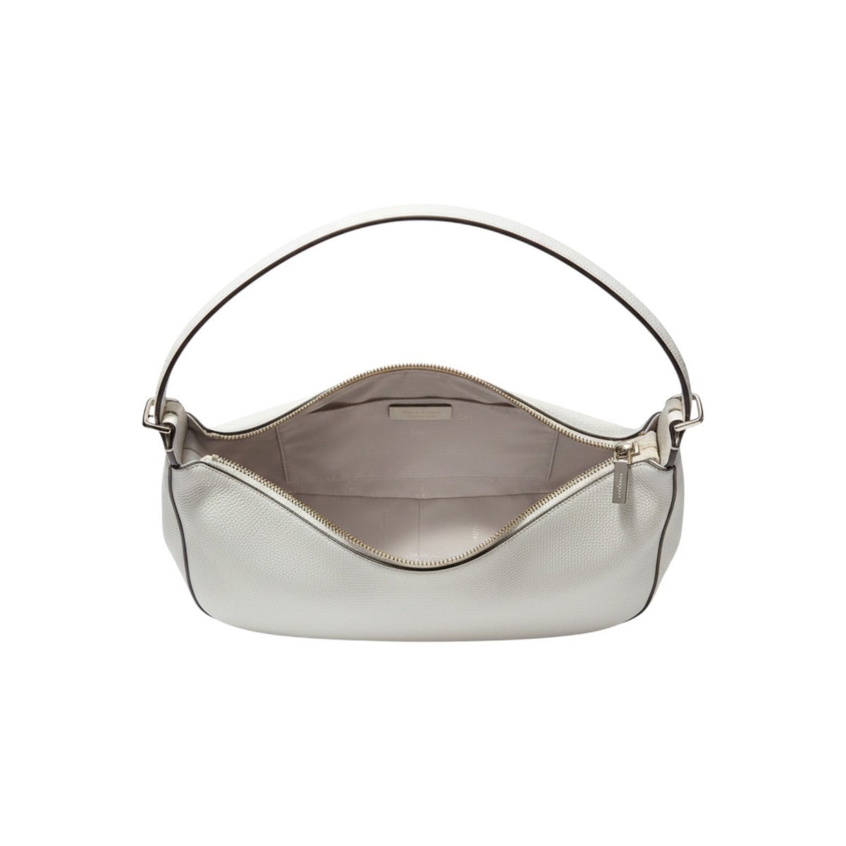 Kate Spade KK055 Parchment White Pebbled Leather Shoulder Bag Crossbody Hobo