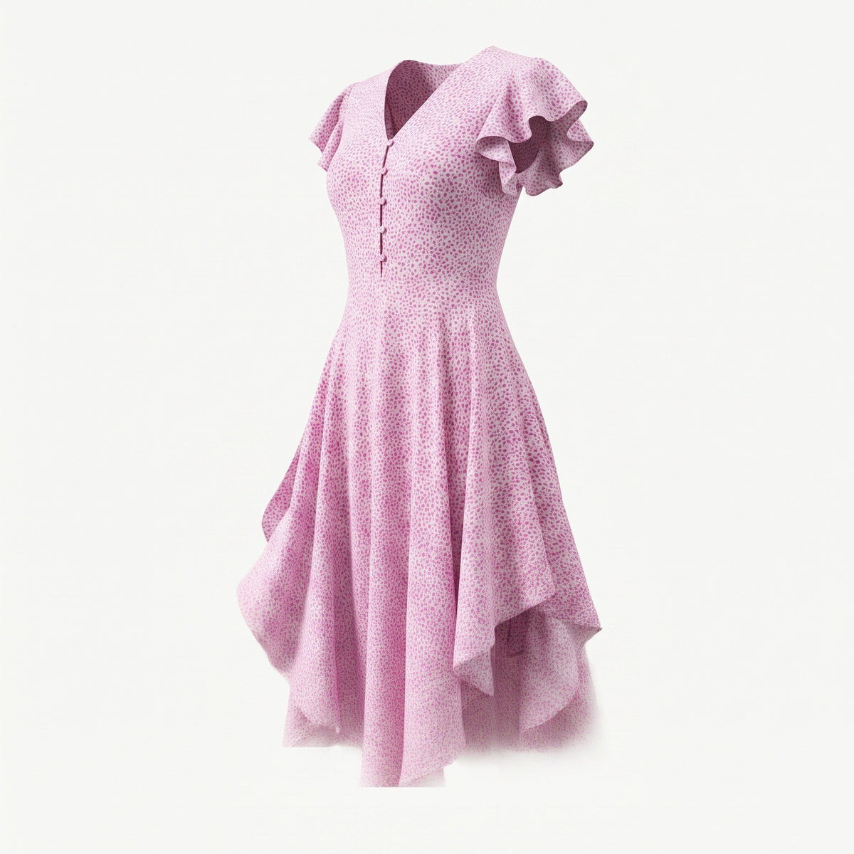 Vince Camuto MSRP $119 - Windswept Wonder Violet Blush Leopard Midi Dress XS