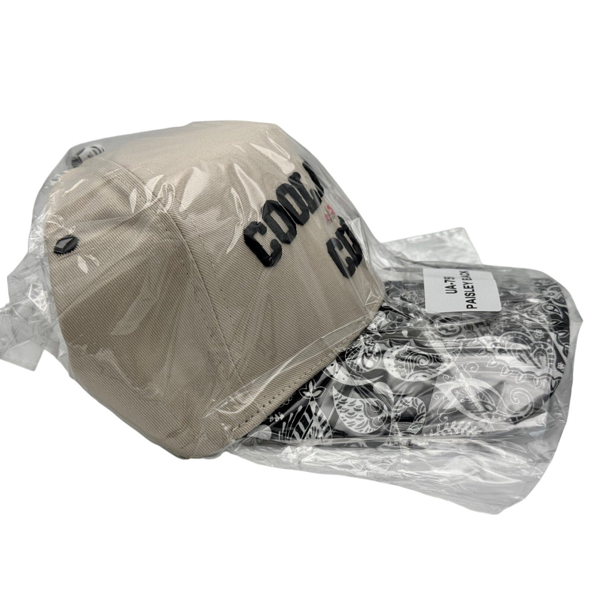 One Size - Zenana Cool Mom's Club Hat Beige/Black & White Paisley