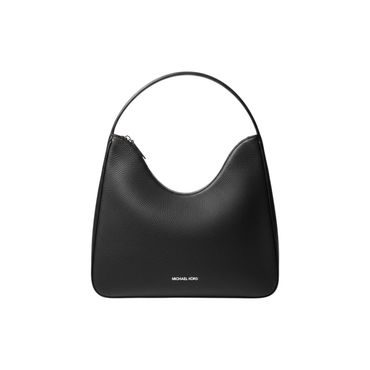 Michael Kors Nayla Large Hobo Bag Black Pebbled Leather Shoulder 35F5S5ZL6L