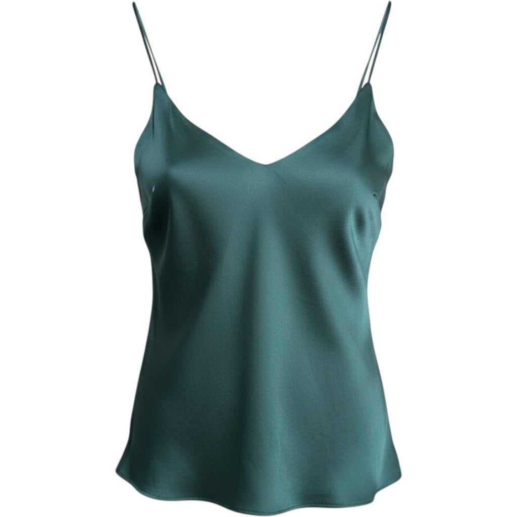 Bar III Womens Satin V-Neck Camisole Tank Top Pine Mist Green XXS 10752052-AB5