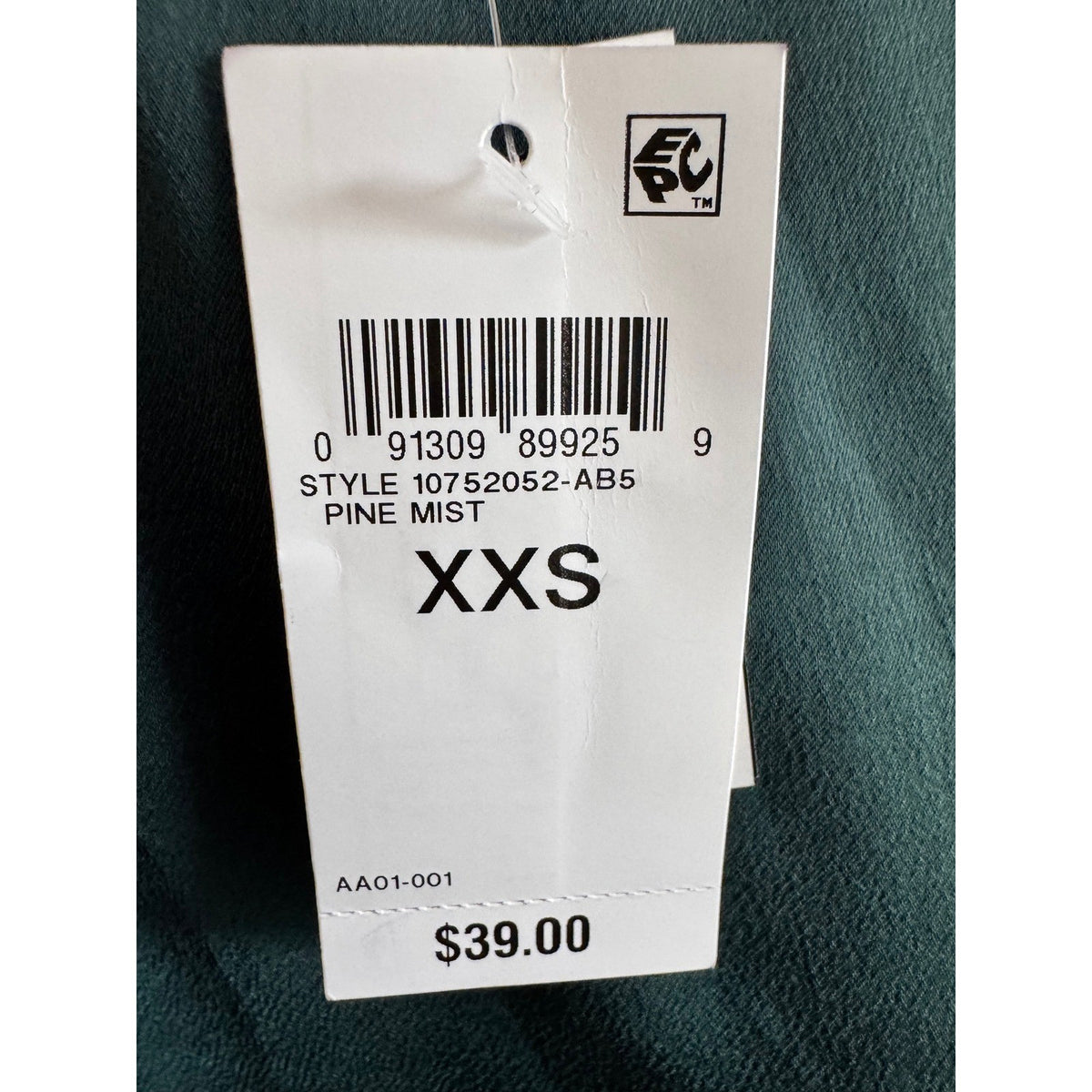 Bar III Womens Satin V-Neck Camisole Tank Top Pine Mist Green XXS 10752052-AB5