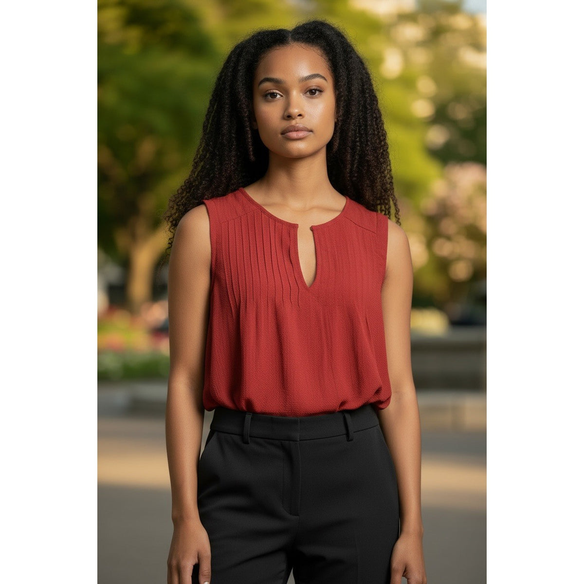 Size XXL - Vince Camuto Sleeveless Coral Top MSRP $69