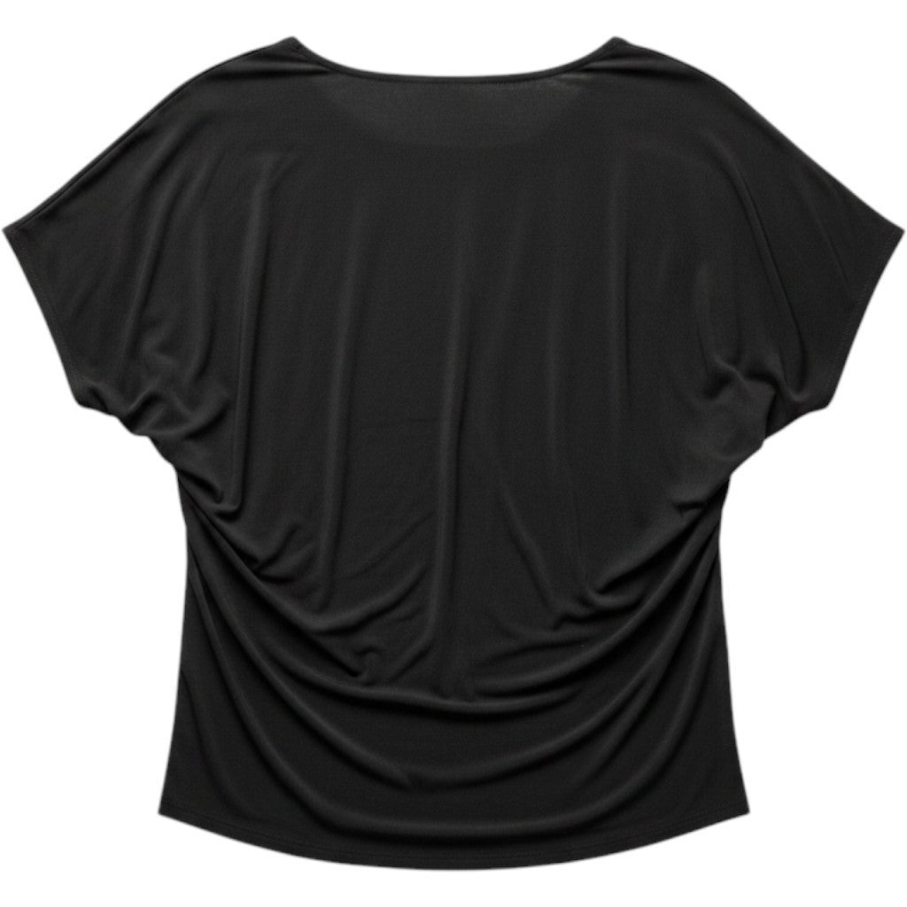 Vince Camuto Womens Rich Black Short Sleeve High Low Blouse XS 91624B083 XS