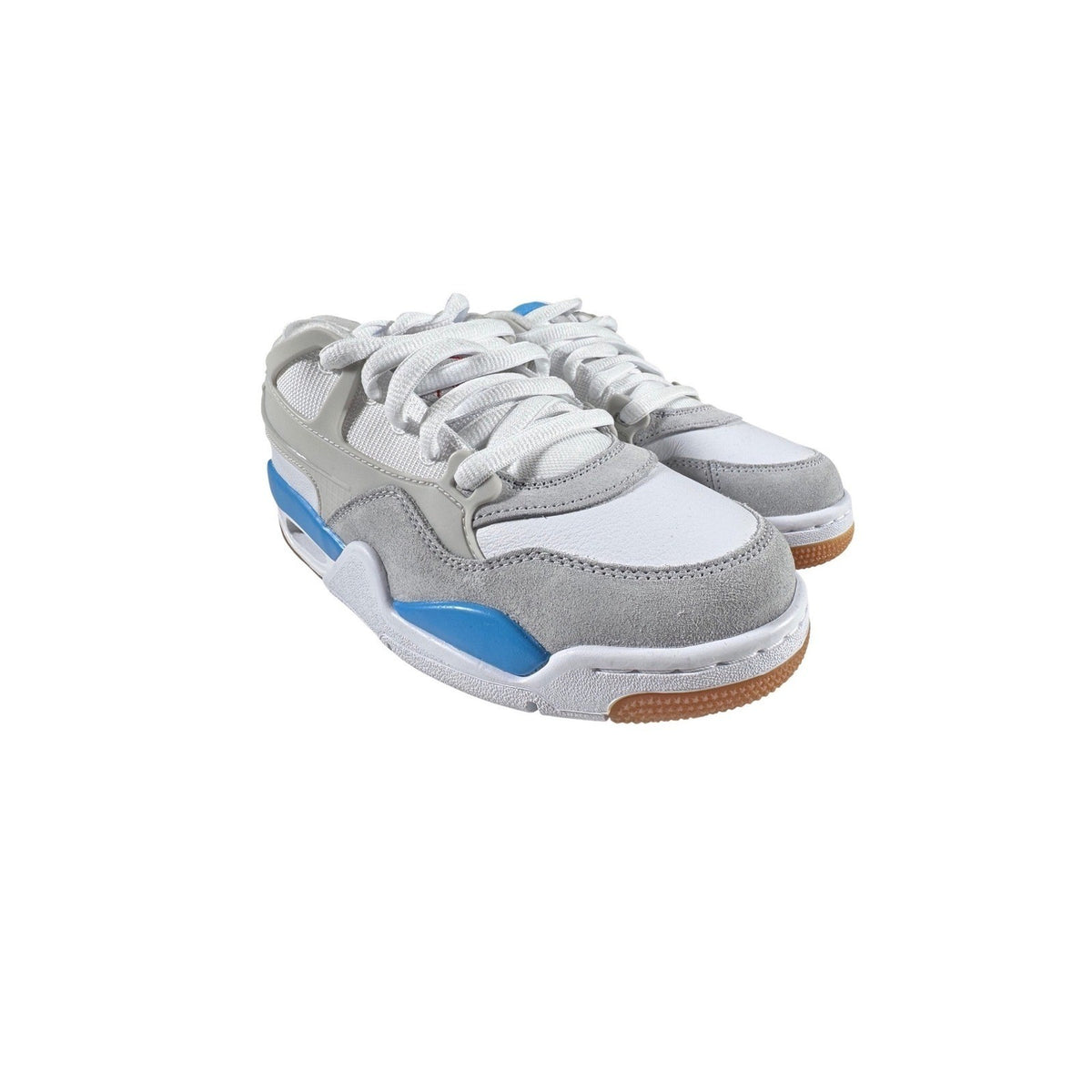 Air Jordan 4 RM GS White Neutral Grey Blue FQ7938-104 Boys Size 5Y