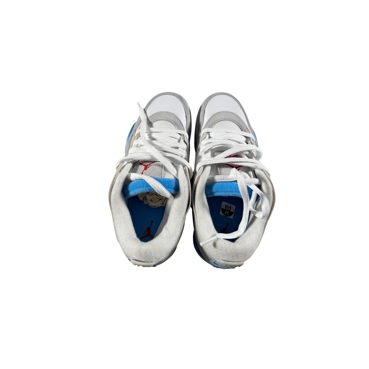 Air Jordan 4 RM GS White Neutral Grey Blue FQ7938-104 Boys Size 5Y